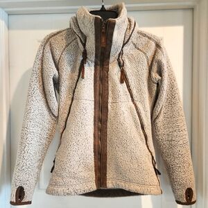 Kuhl Flight Fleece Hooded Jacket in Stone size XS